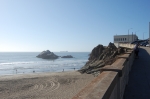 Ocean Beach, vue à l'arrière du Cliff House