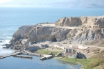 Vue sur les ruines de Suthro Baths